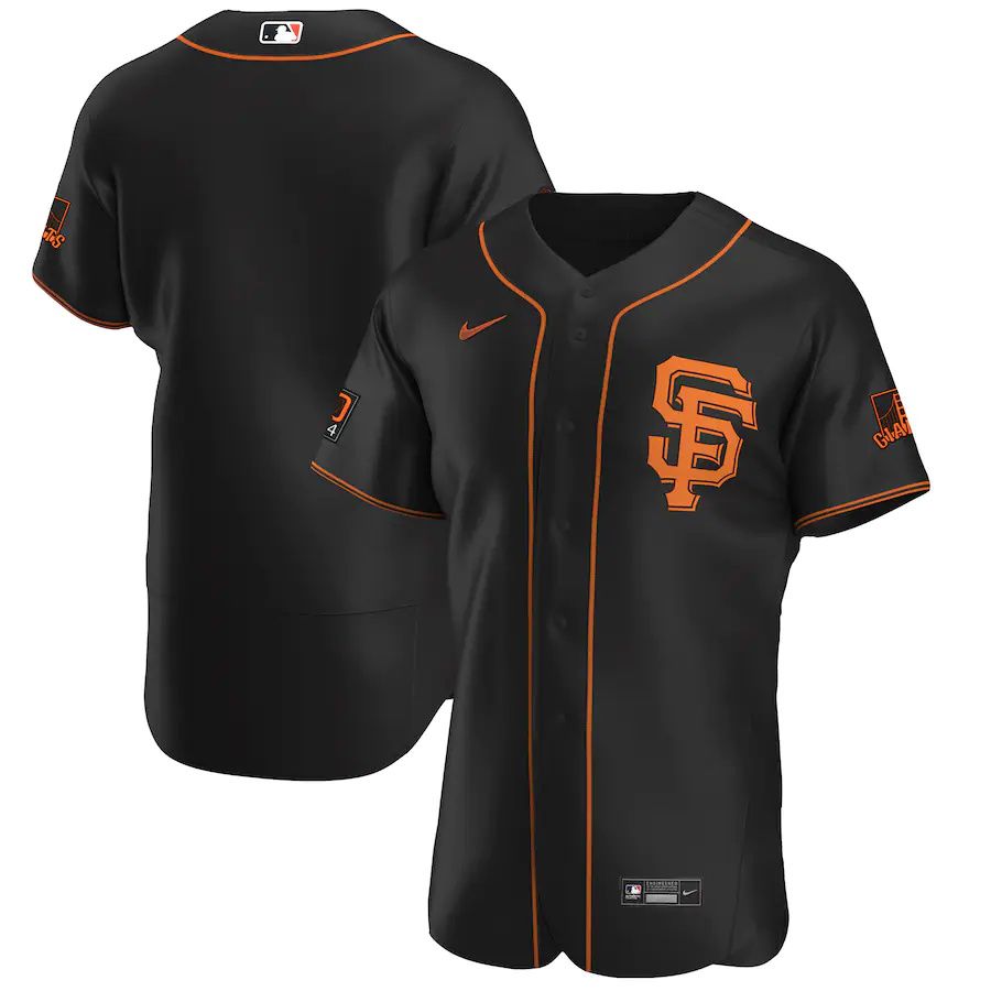 Mens San Francisco Giants Nike Black Alternate Authentic Team MLB Jerseys->san francisco giants->MLB Jersey